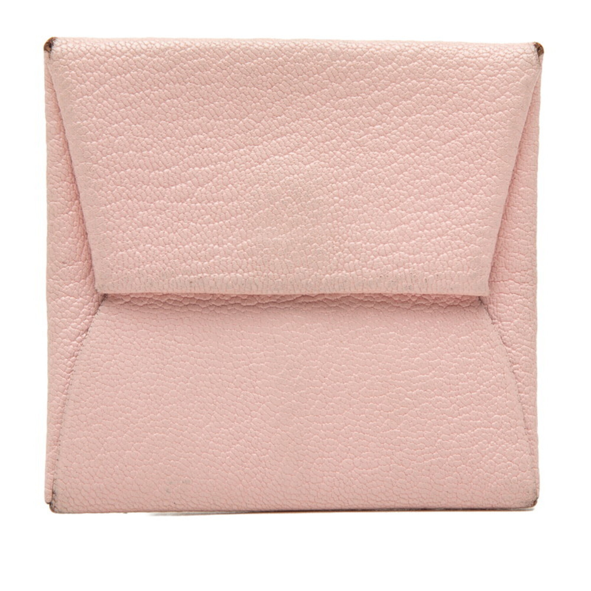 Hermes Bastia Wallet/Coin Purse, Rose Sakura, Chevre Mysore, Women's